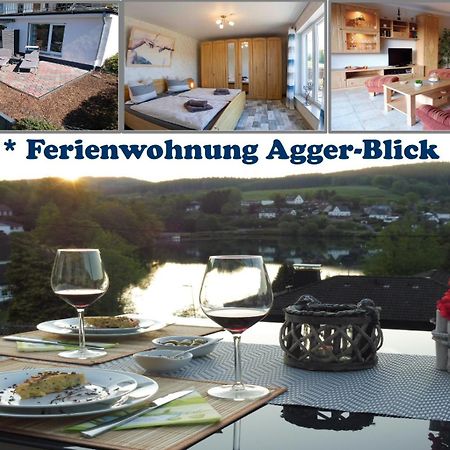 Exklusive Ferienwohnung 'Agger-Blick' Mit Grosser Seeblick-Terrasse & Sauna Gummersbach Eksteriør billede