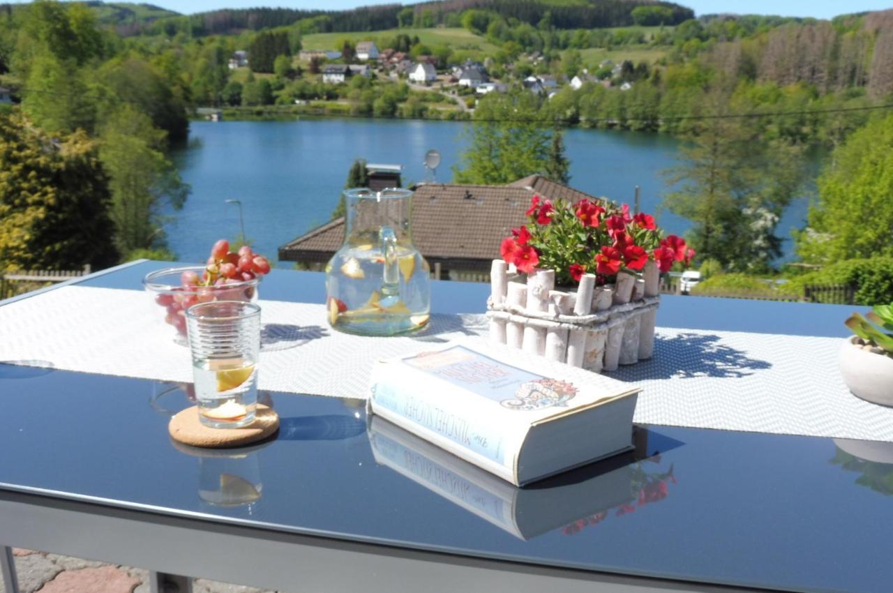 Exklusive Ferienwohnung 'Agger-Blick' Mit Grosser Seeblick-Terrasse & Sauna Gummersbach Eksteriør billede